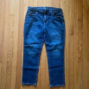 Old Navy Boyfriend MidRise Jeans - dark wash - size 12